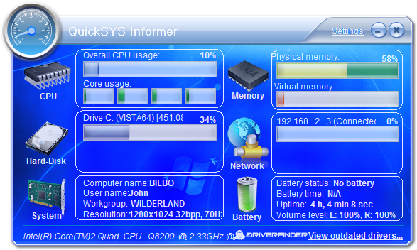 QuickSYS Informer software
